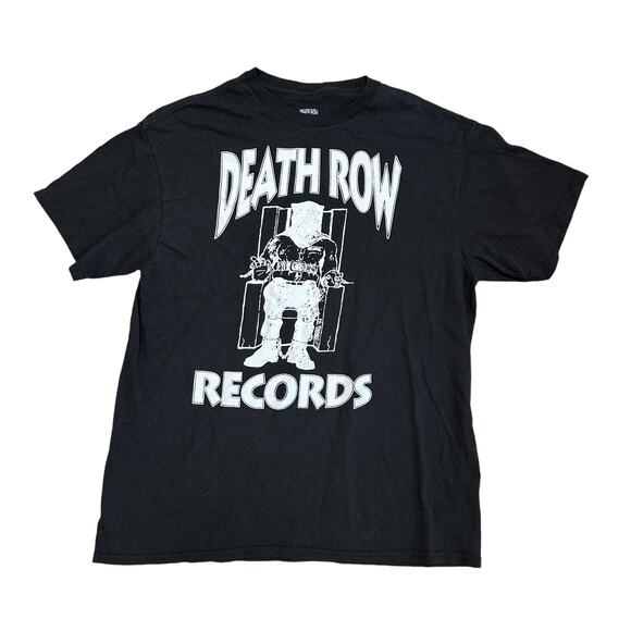 Death Row Records Black Graphic Band Shirt Men’s Large T-Shirt - Picture 1 of 5